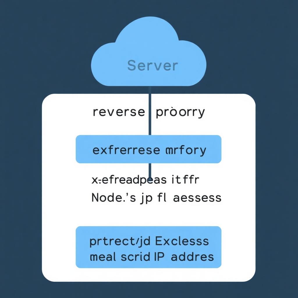 Diagram of server architecture using X-Forwarded-For header to extract client IP
