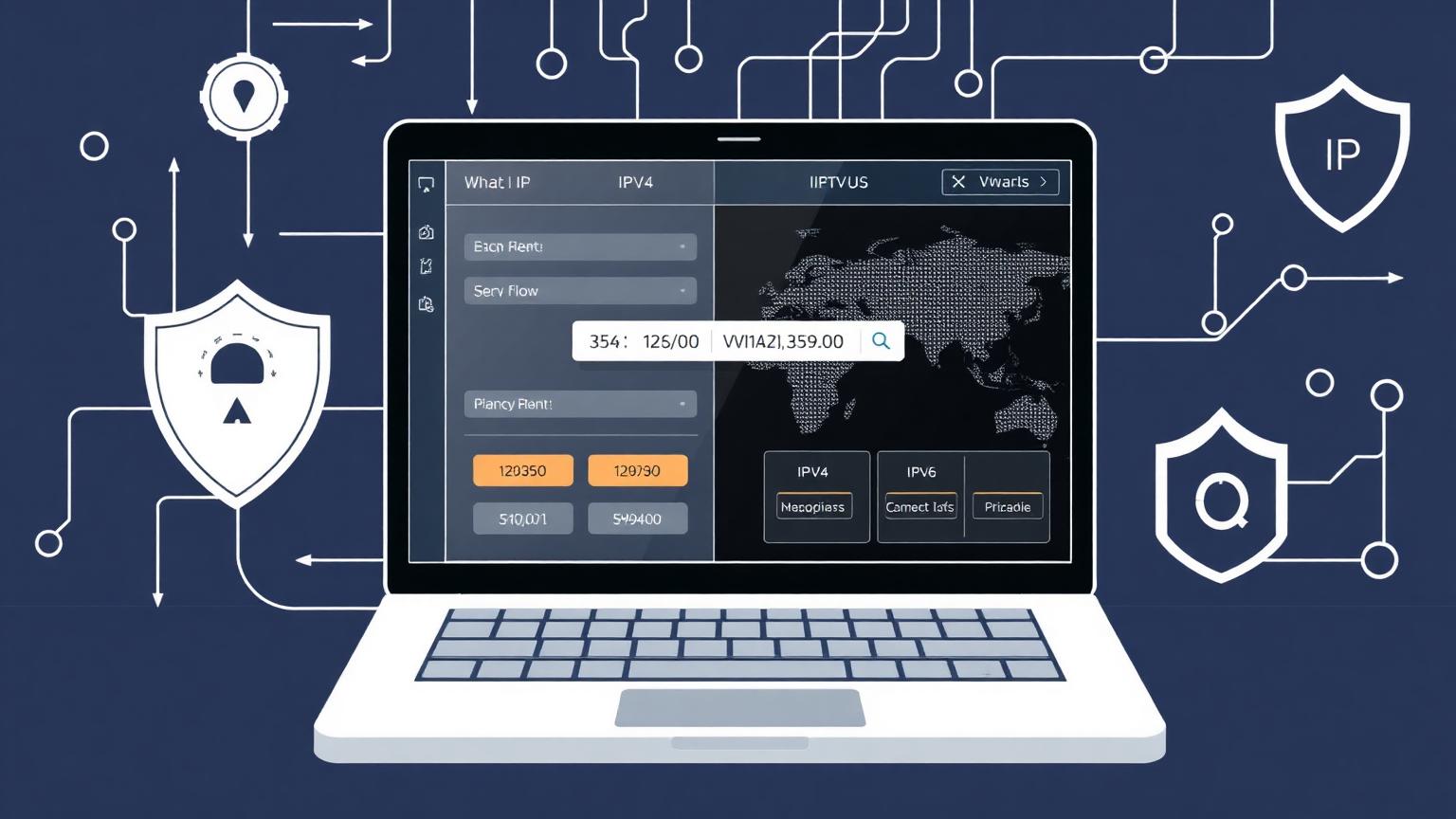 what is my ip address checker showing IPv4 IPv6 network provider location and timezone